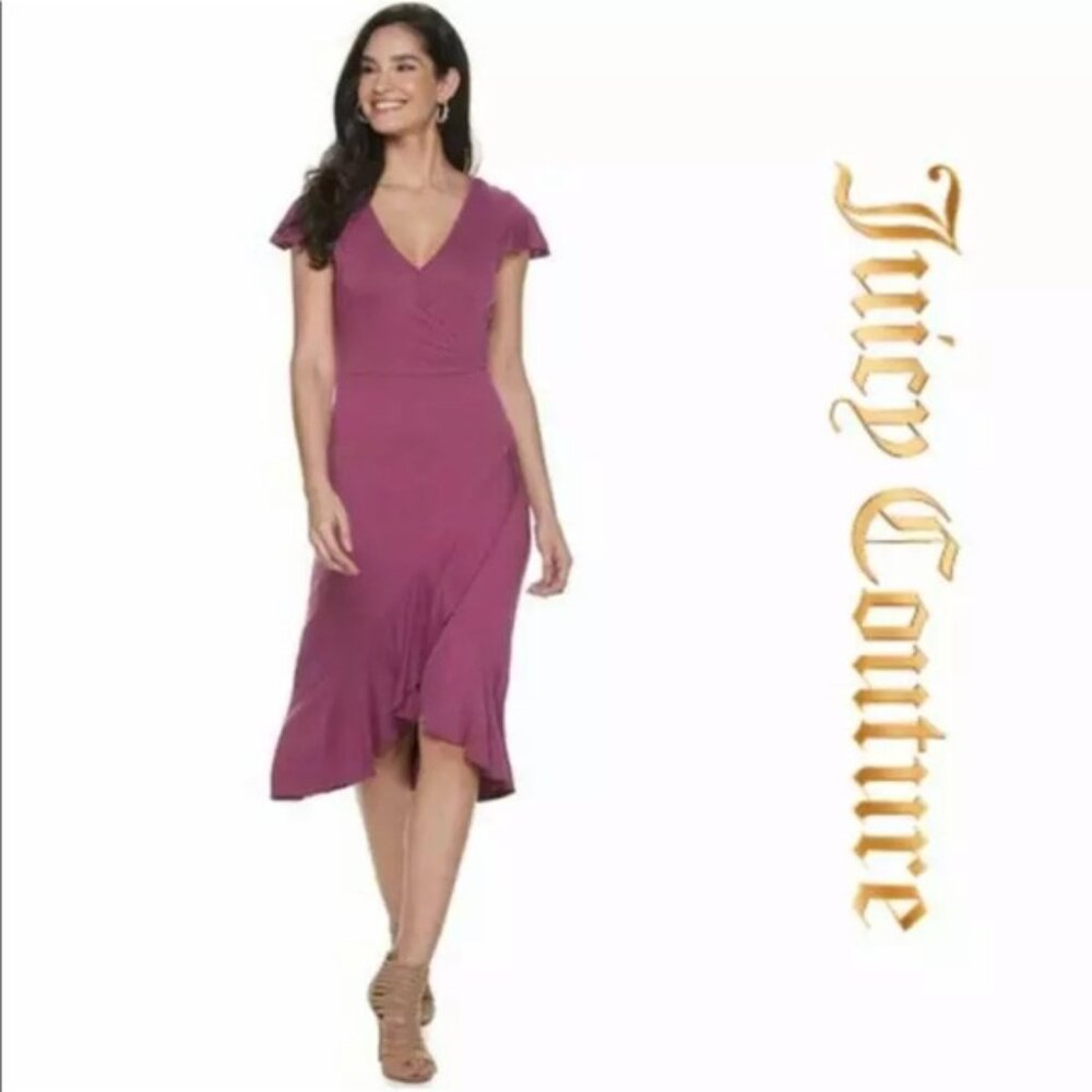 NWT Juicy Couture Faux Wrap Dress by Juicy Couture Pink, M